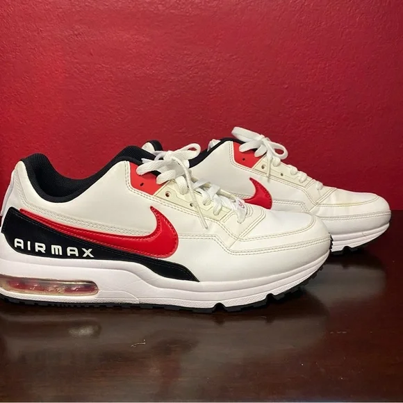 Nike Air Max LTD 3 White and Red Men's Shoes size 11 - Picture 6 of 8